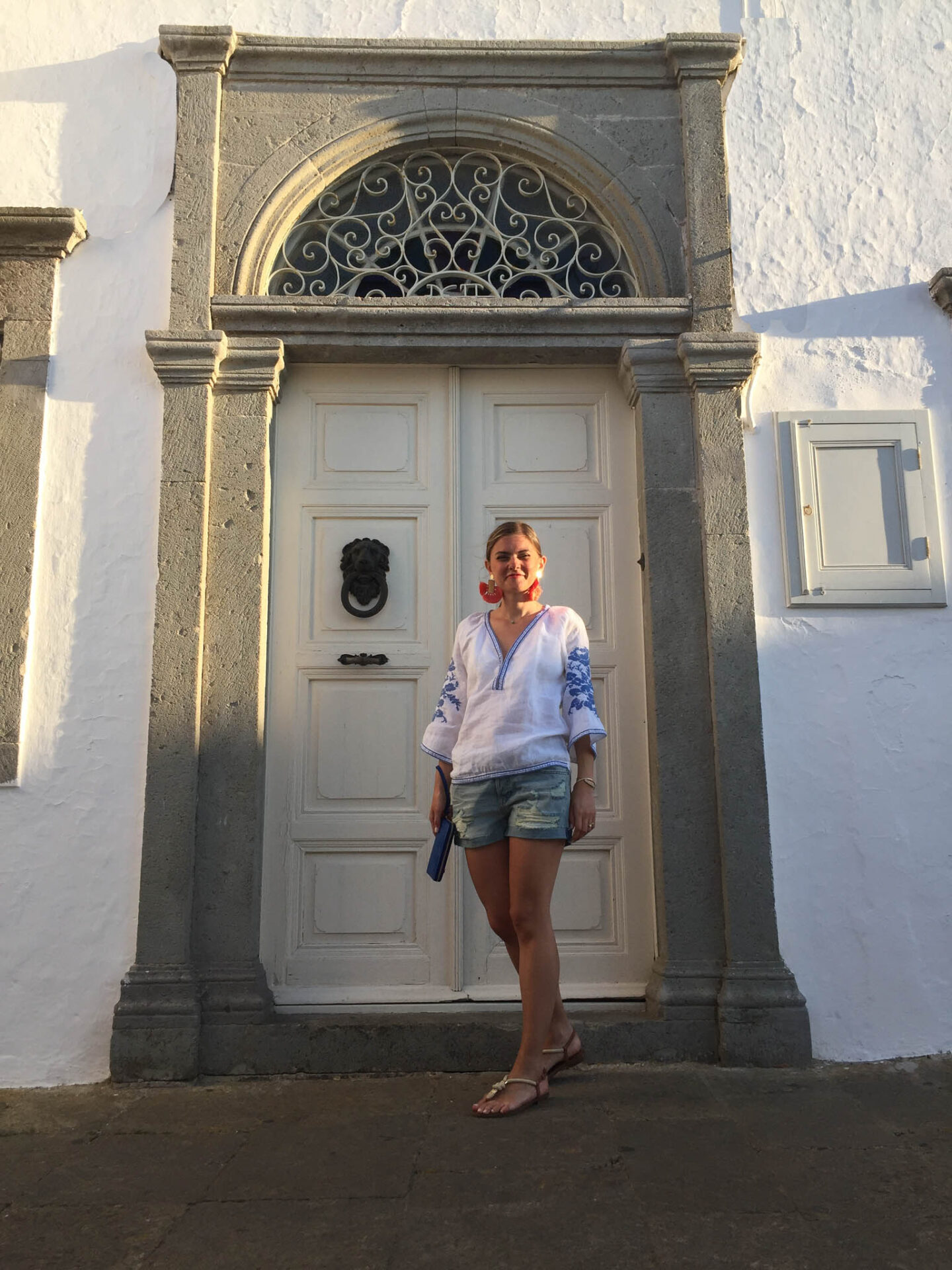 Patmos Greece Chora pretty door