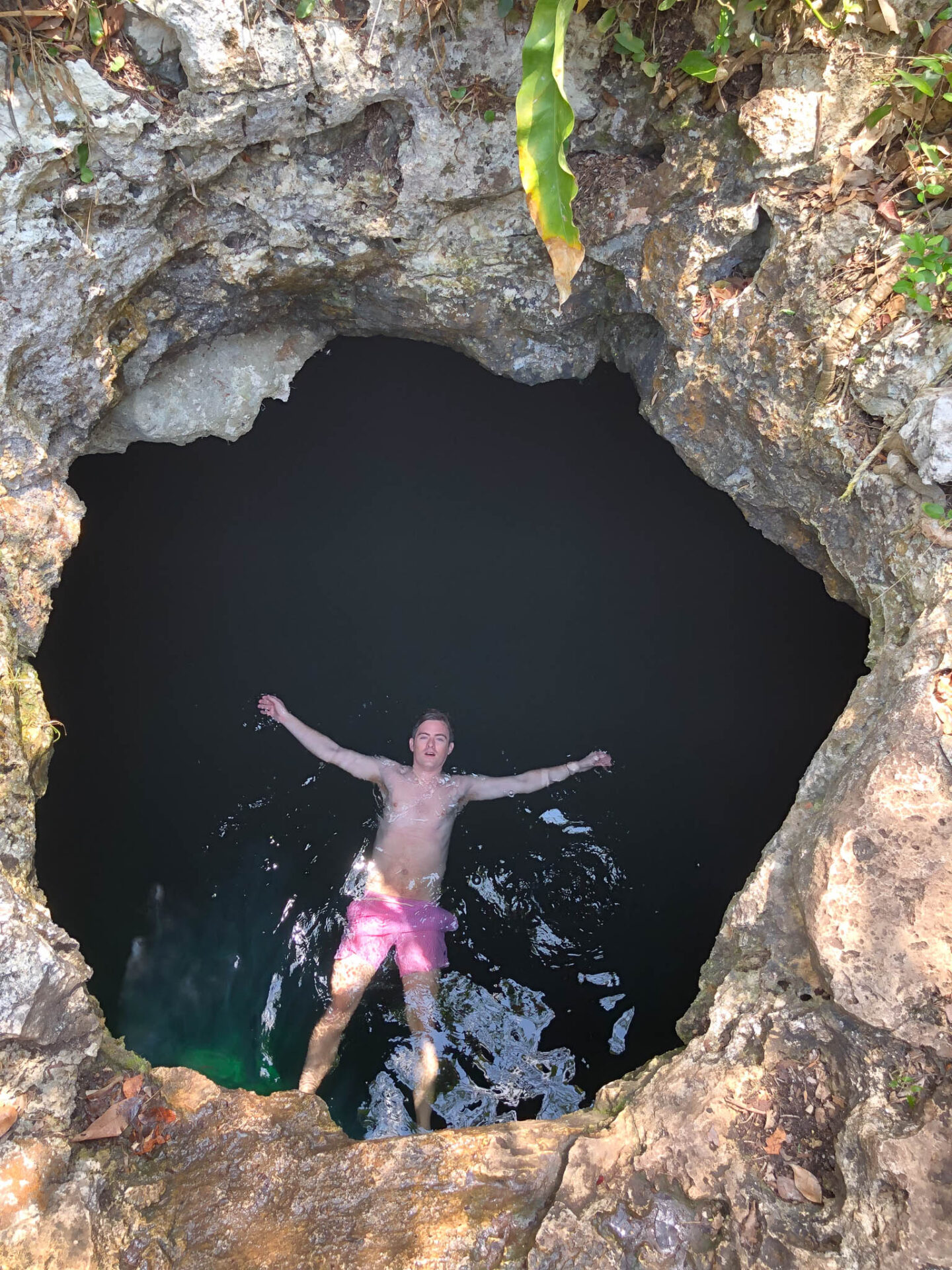 Cenote Calavera Tulum Mexico black hole
