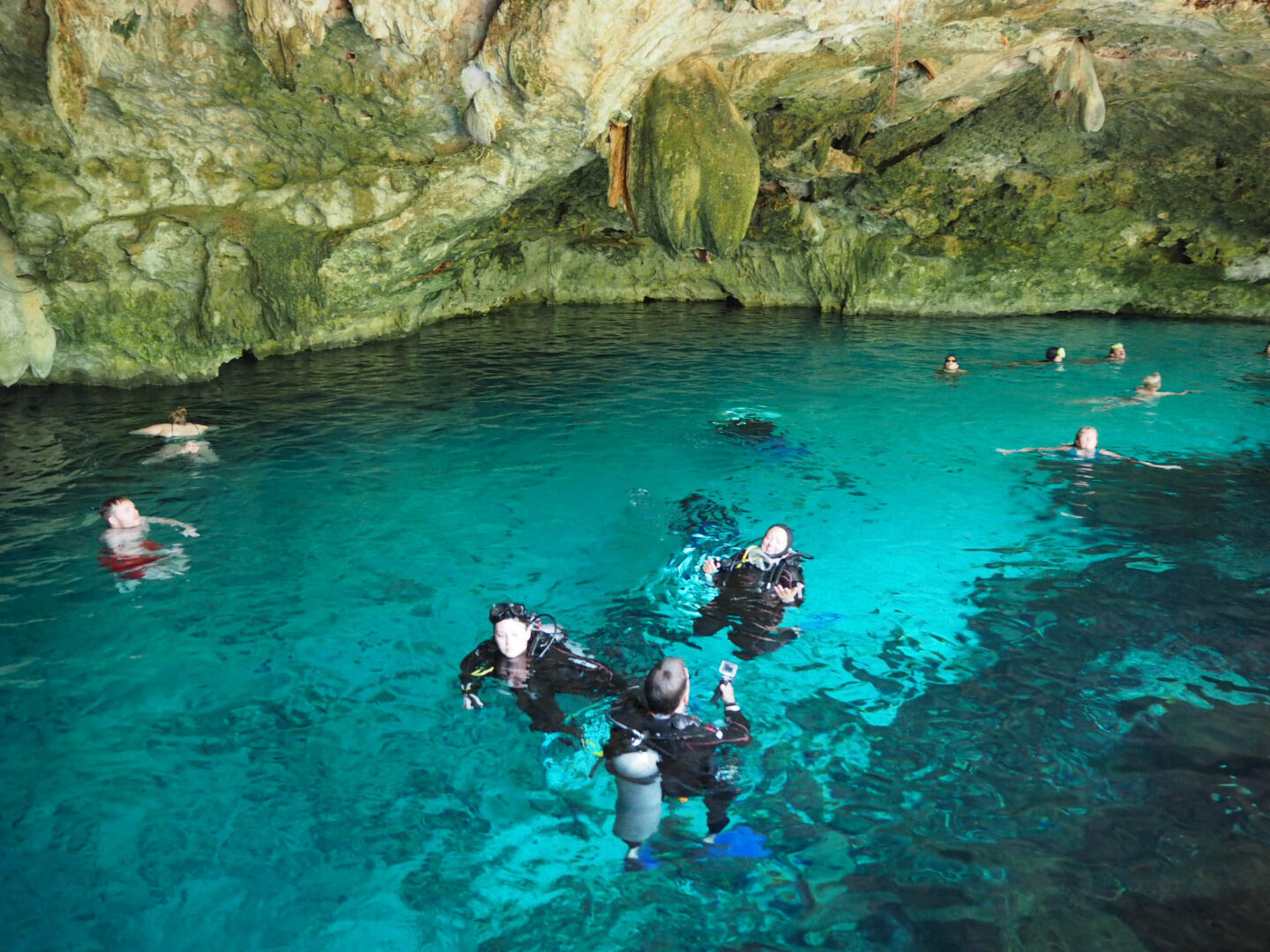 Cenote Dos Ojos Tulum Mexico divers
