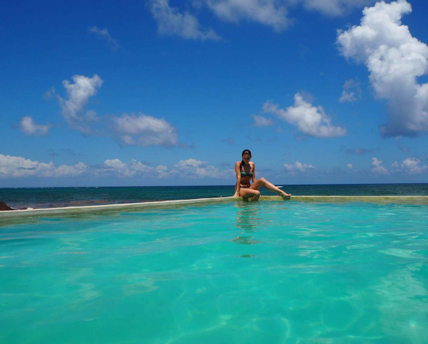 Tulum Mexico Habitas infinity pool