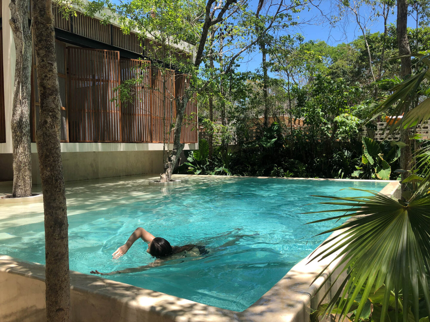 Tulum Mexico Jungle Keva swimming pool