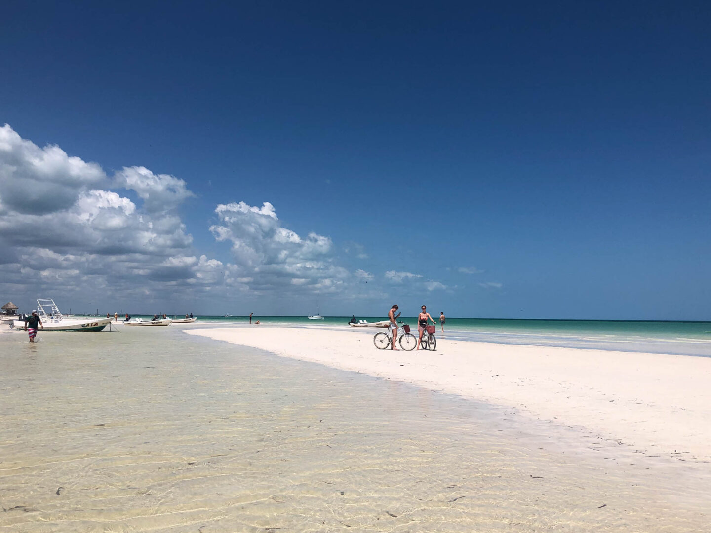 Holbox Mexico beach bicyle ride