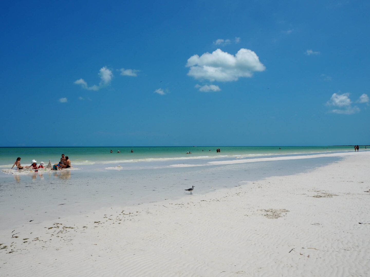 Holbox Mexico beach family