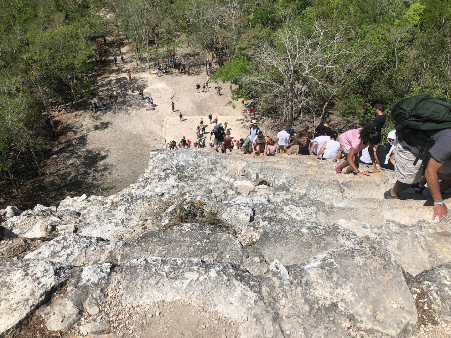 Tulum Mexico Coba ruins climb