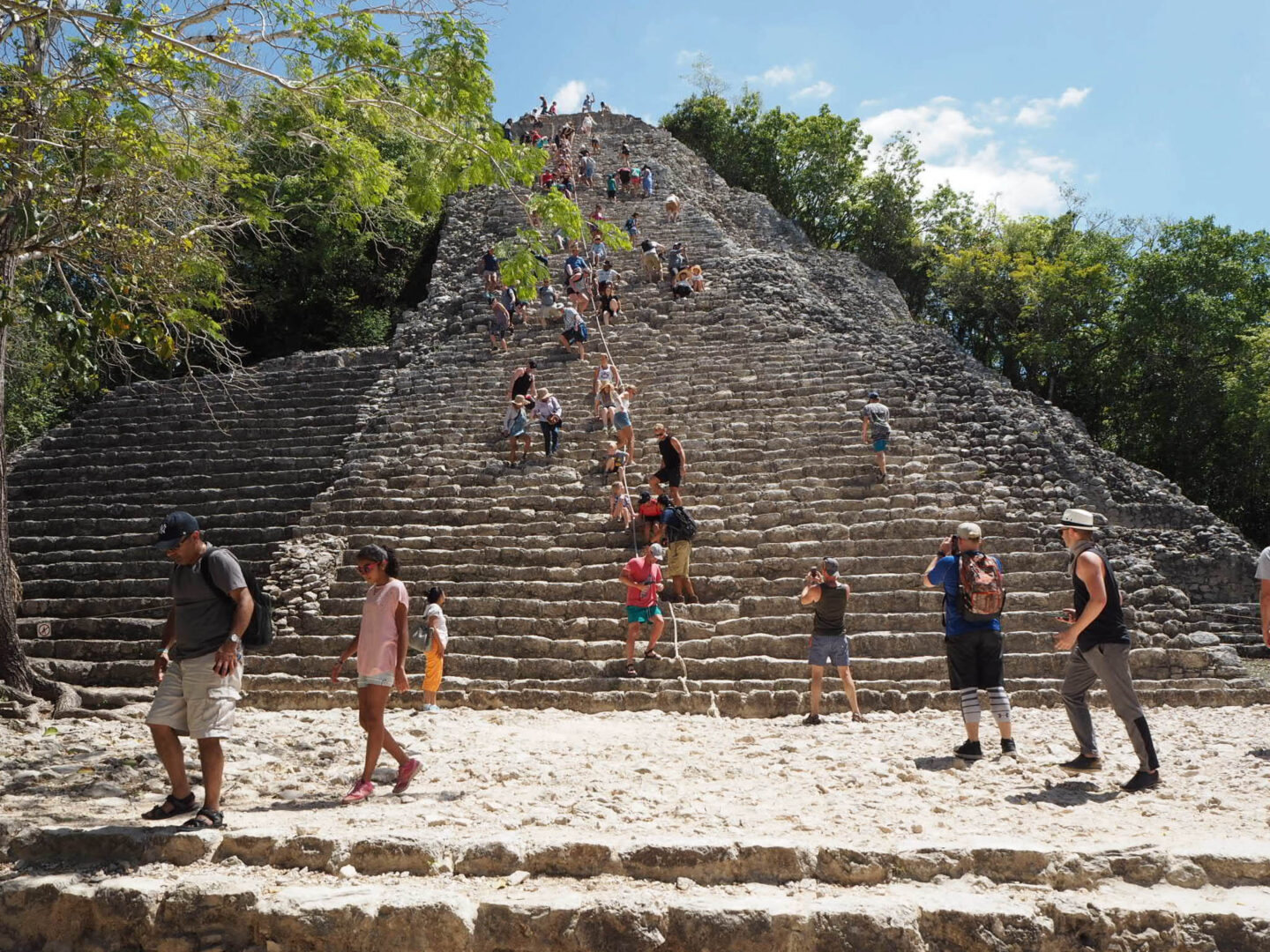 Tulum Mexico Coba ruins pyramid