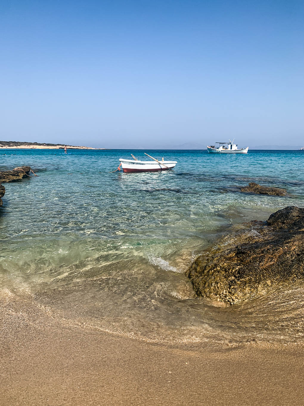 Koufonisia boat on the beach