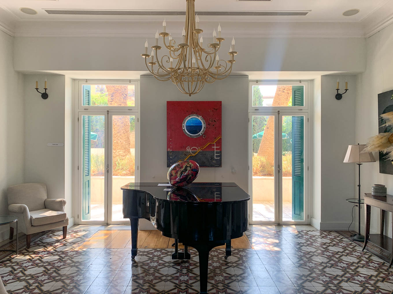 Spetses Poseidonion hotel piano