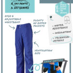 Ski packing list Ski trousers details