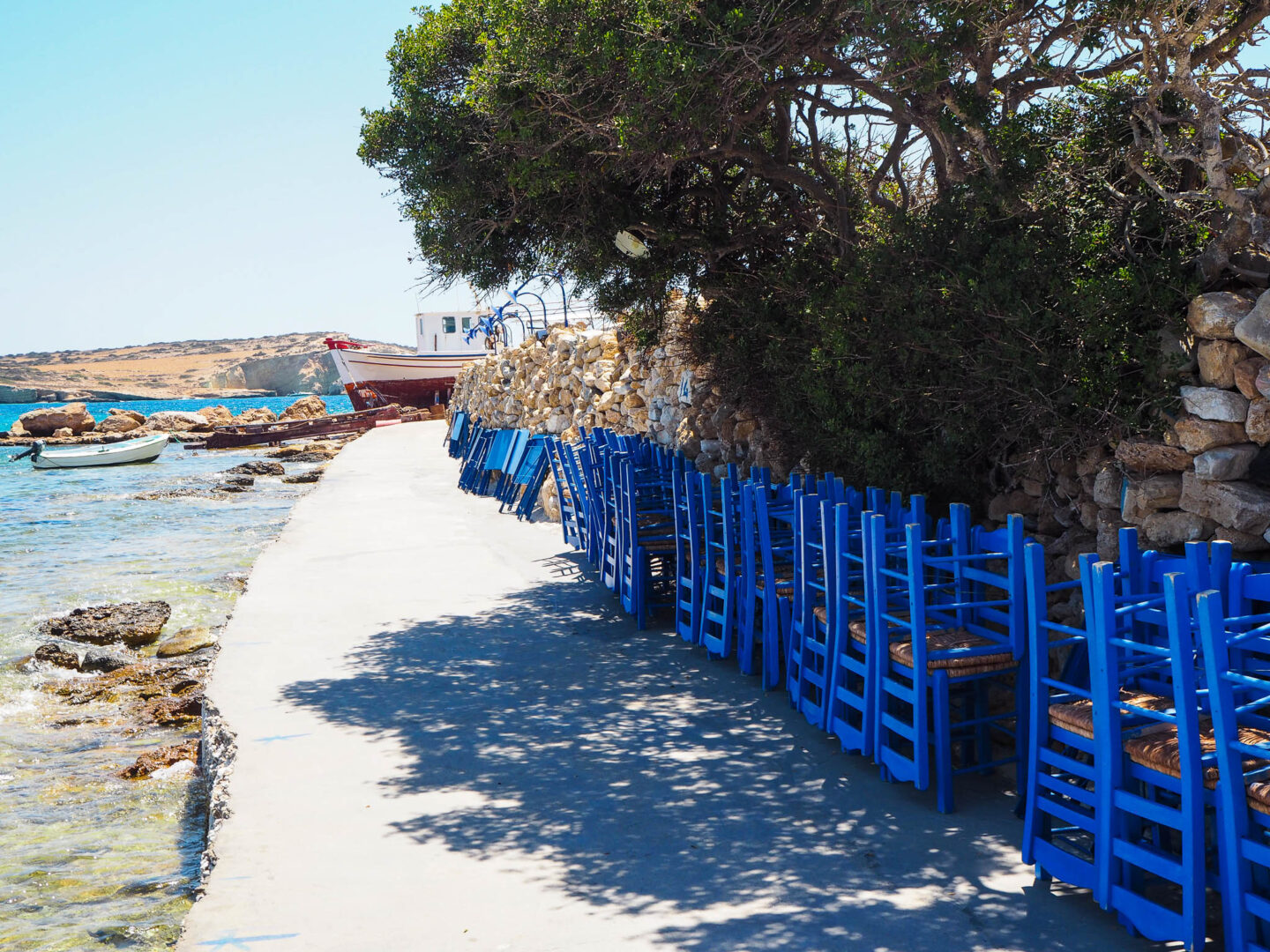 Koufonisia Greece Karnagio walkway