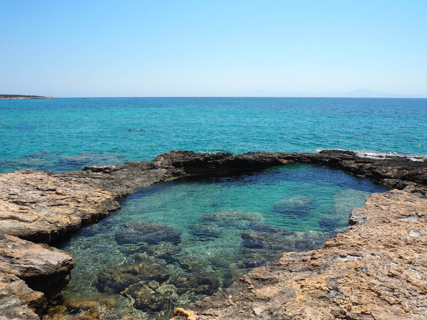 Koufonisia Greece natural pool