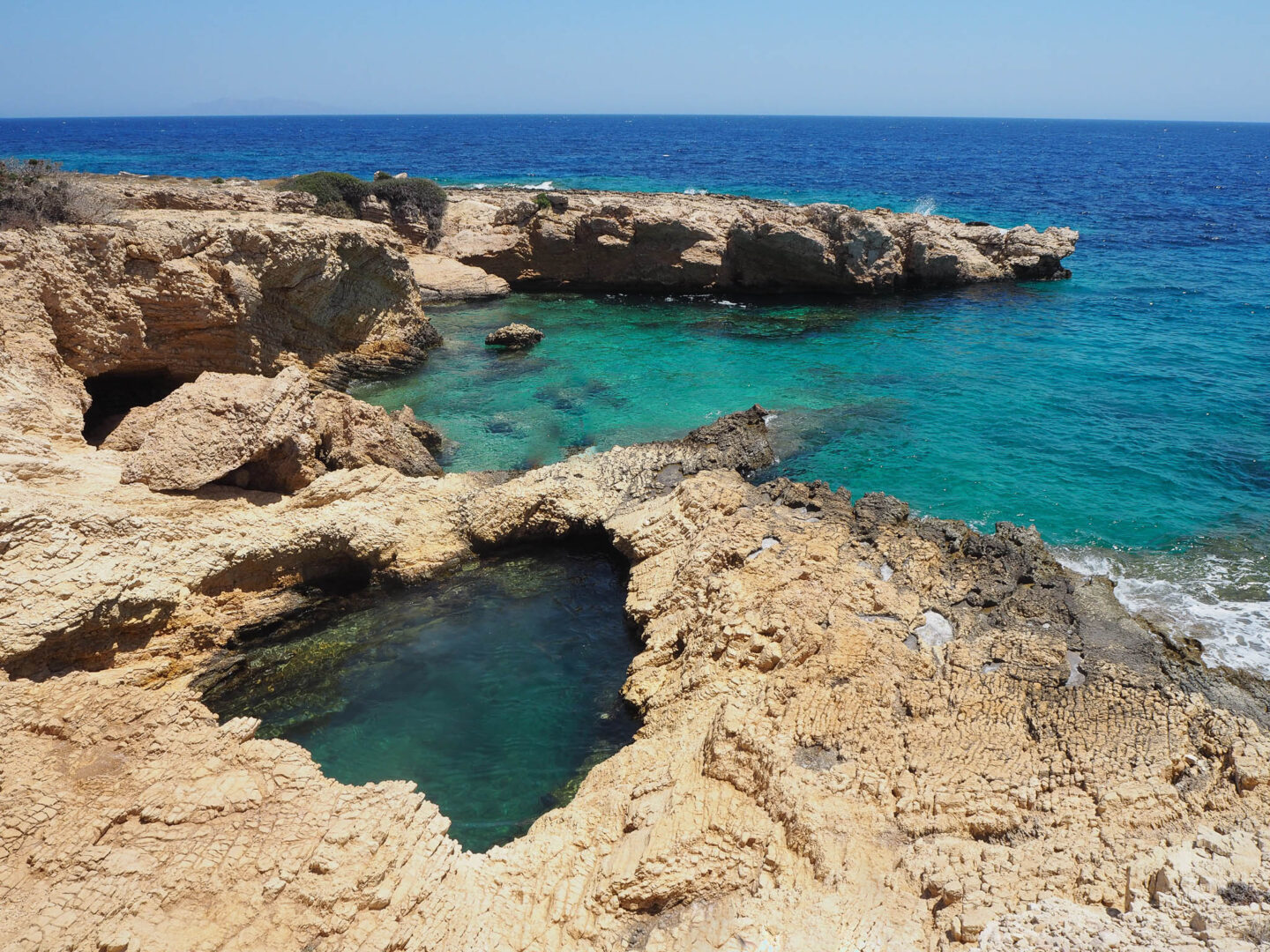 Koufonisia Greece rock pool