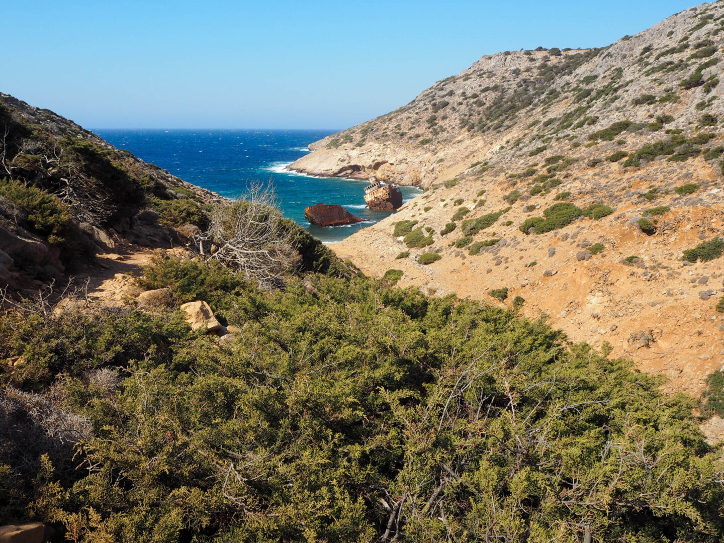Amorgos shipwreck hike
