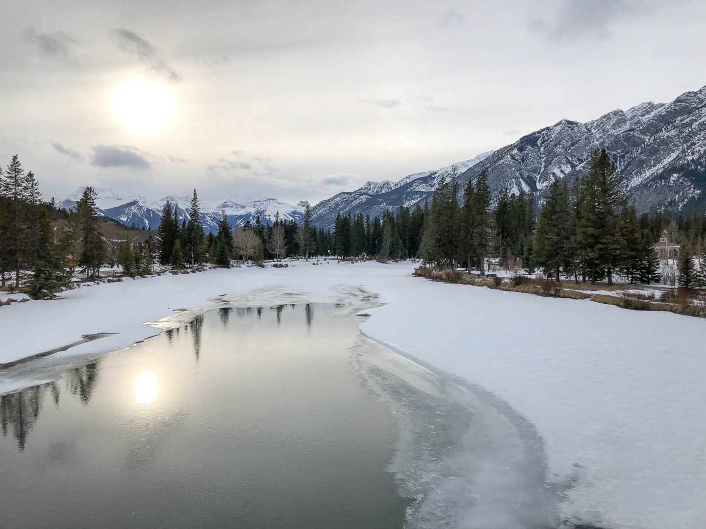 Banff Bow river afternoon