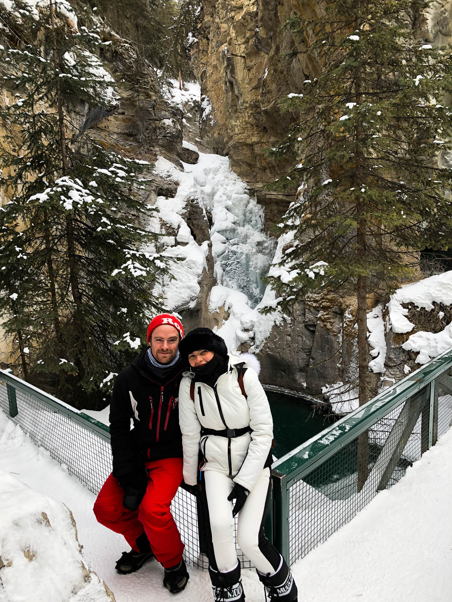 Banff Johnston Canyon smiles