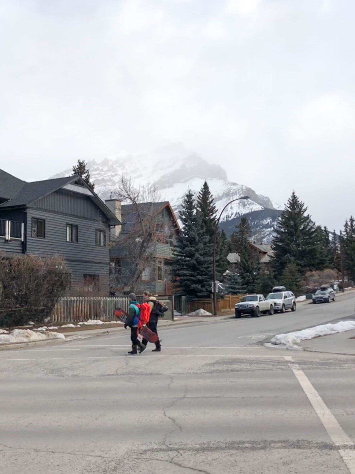 Banff town street view