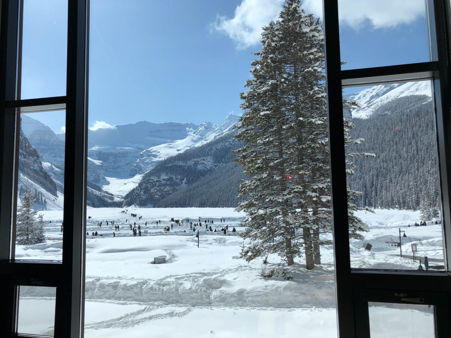 Lake Louise window stunning view