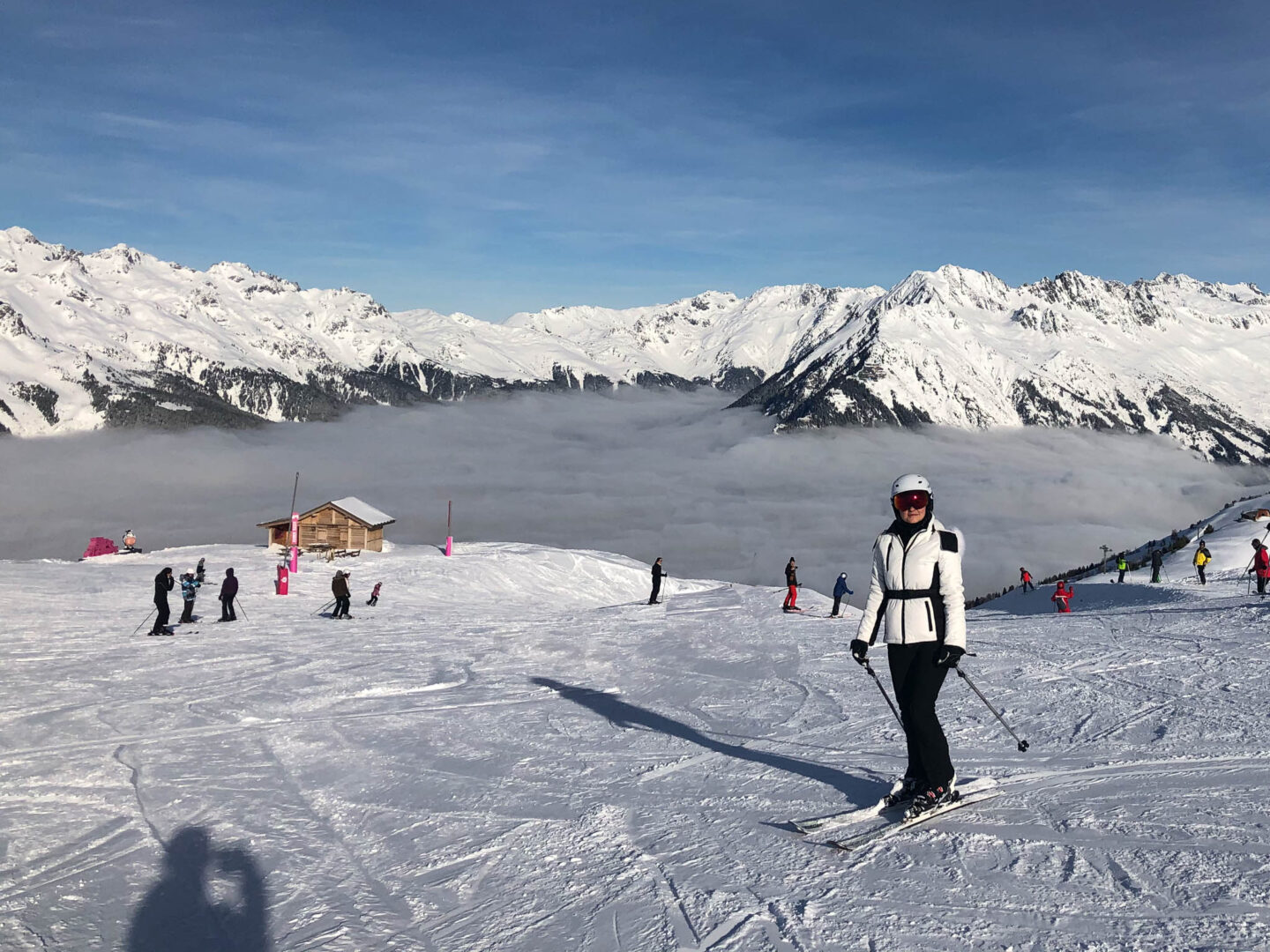 Alpe d Huez above the clouds