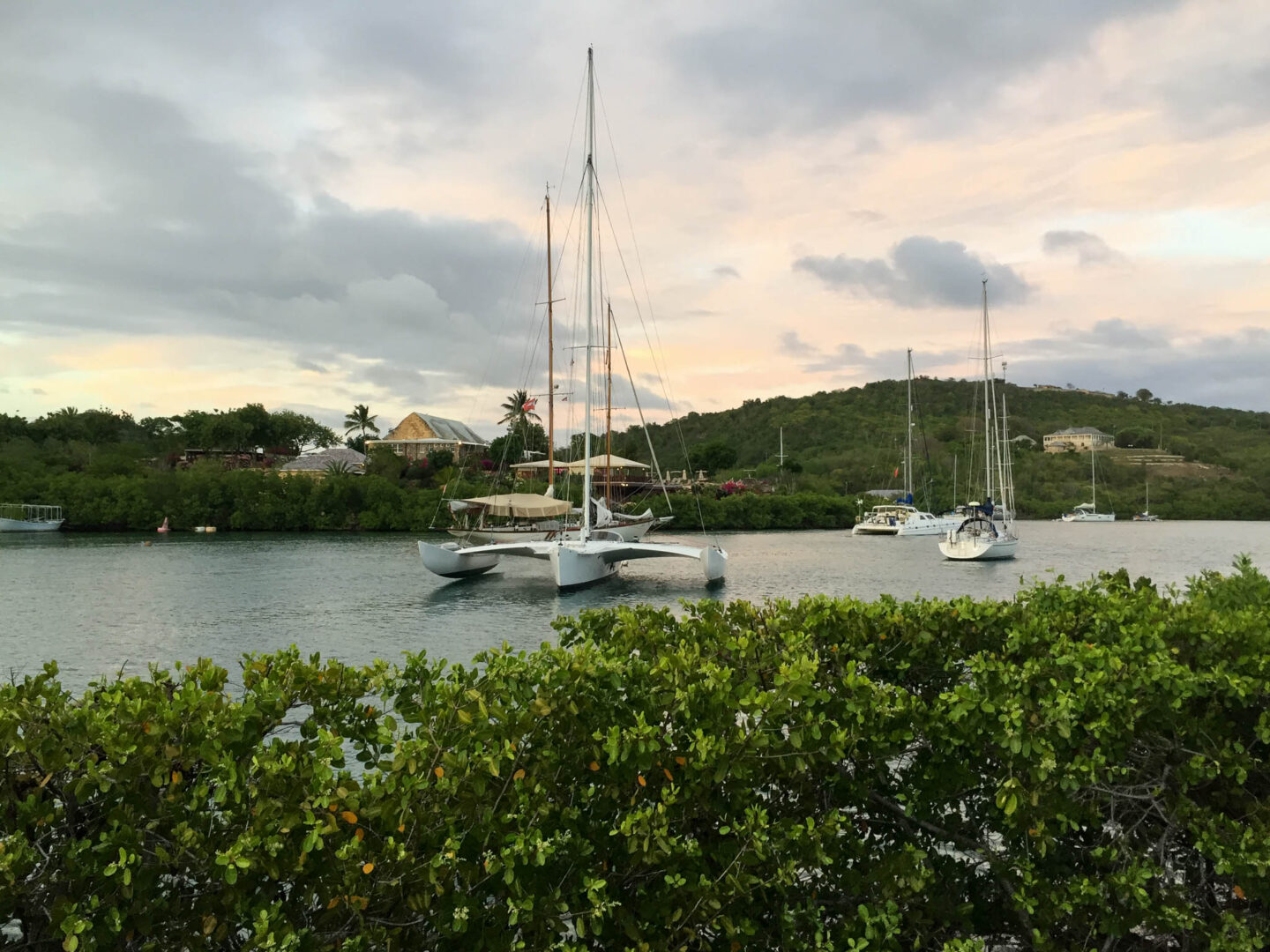Antigua English harbour sunset