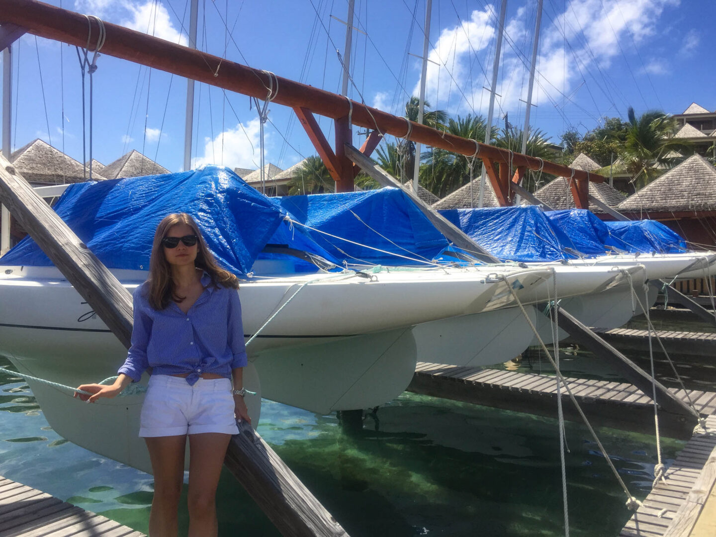 Antigua Falmouth harbour sailing boats