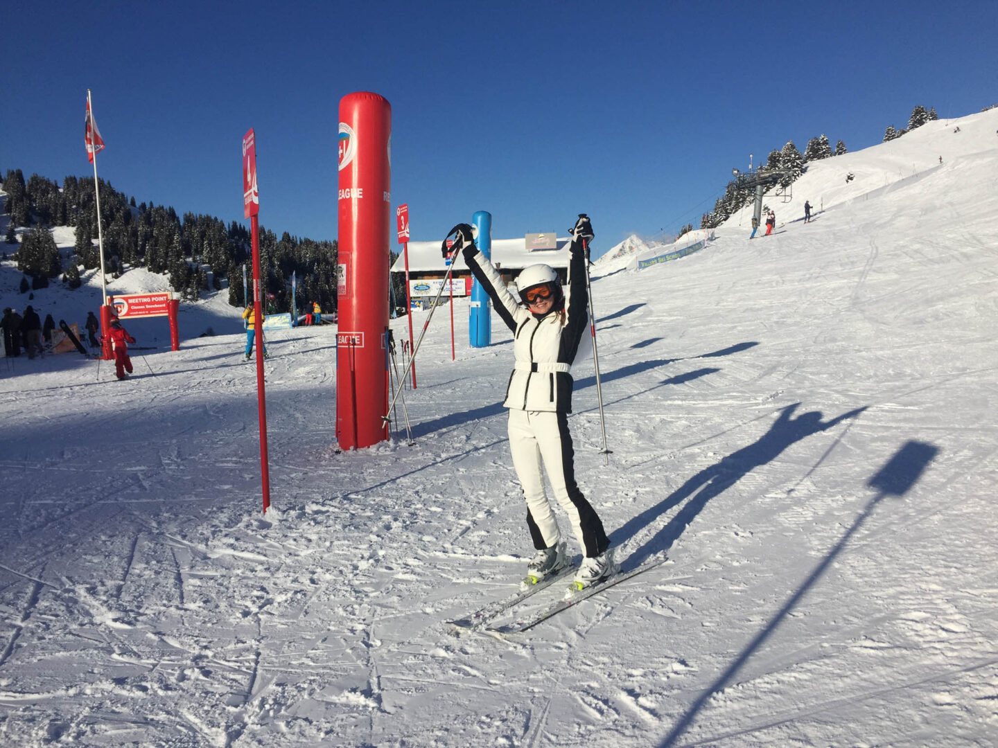 Villars skiing victory