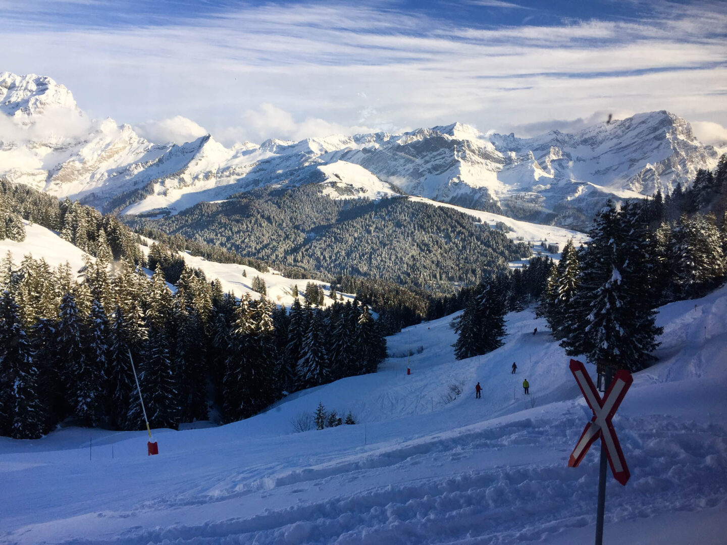 Villars train view