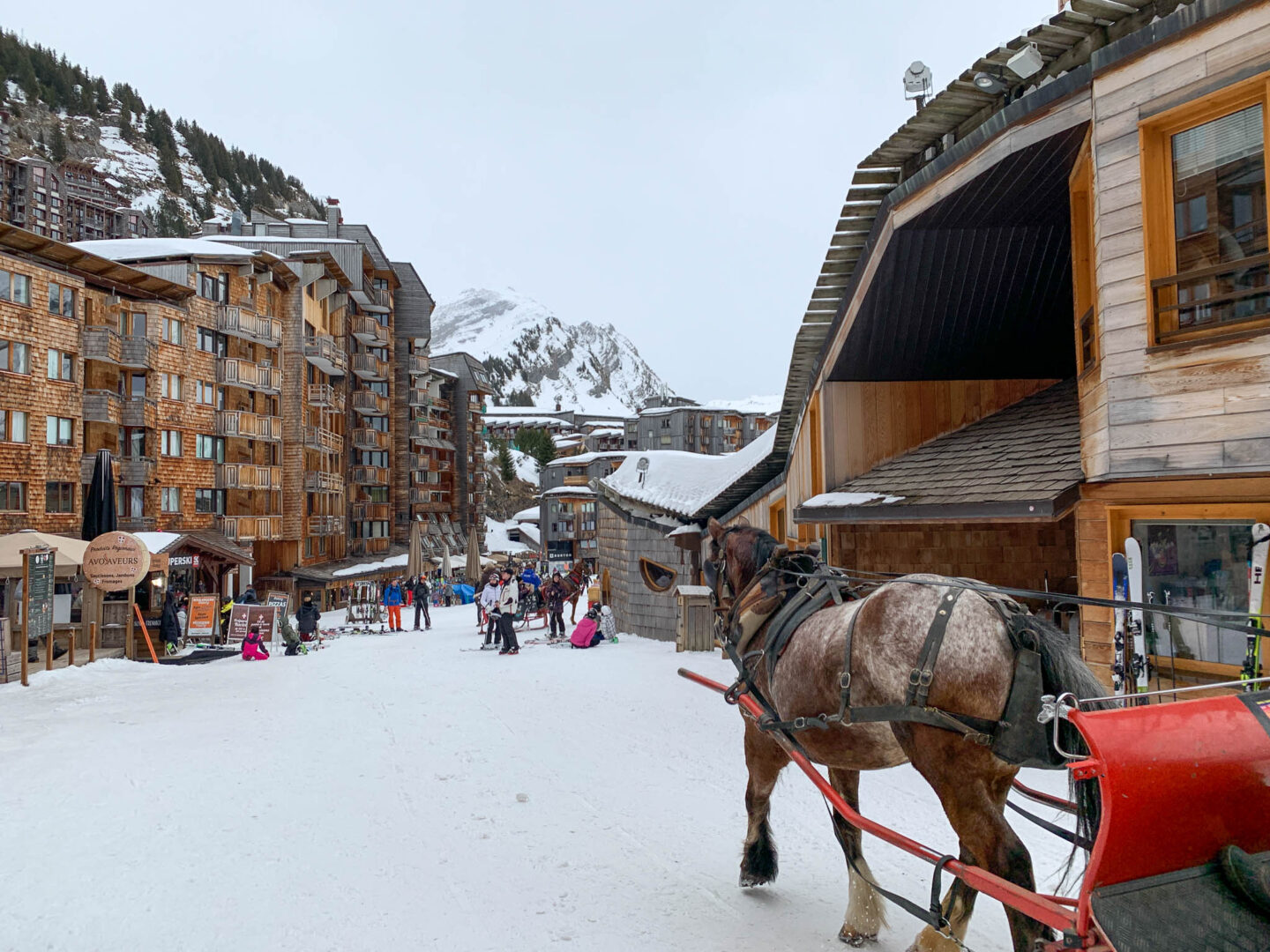 Avoriaz town streets