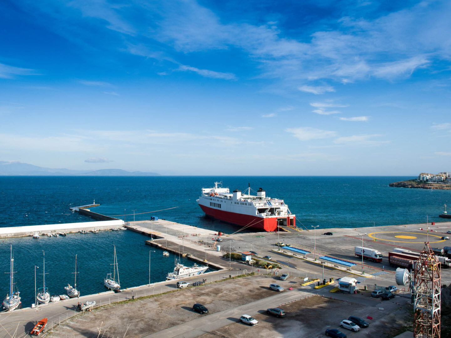 Rafina port Athens Greece