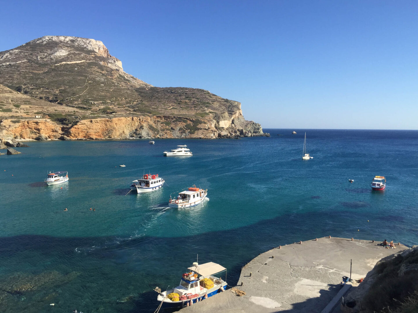 Folegandros Agali bay