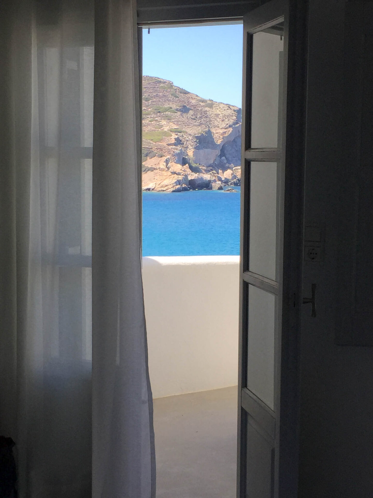 Folegandros Blue Sand hotel window