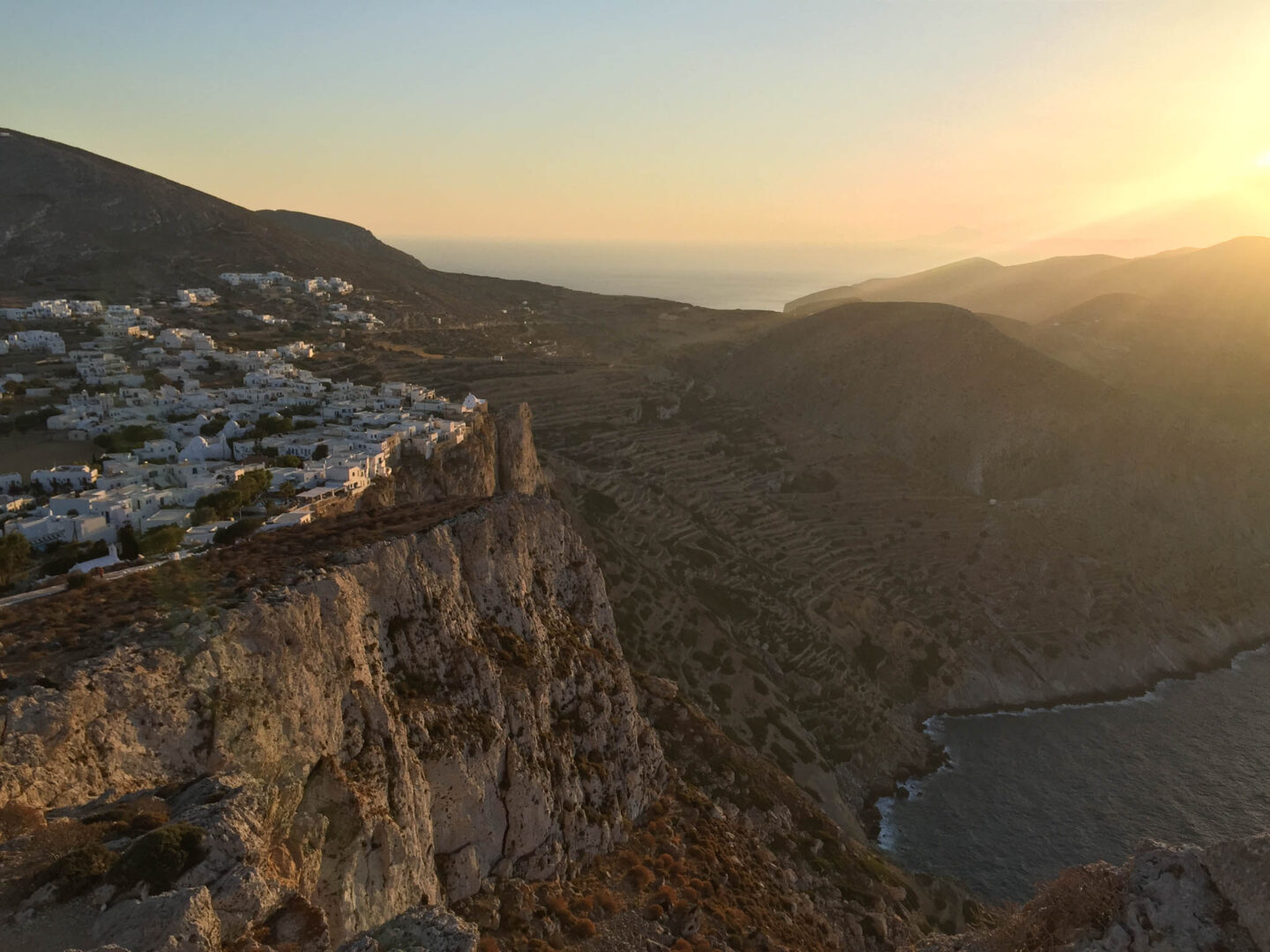 Folegandros Chora sunset