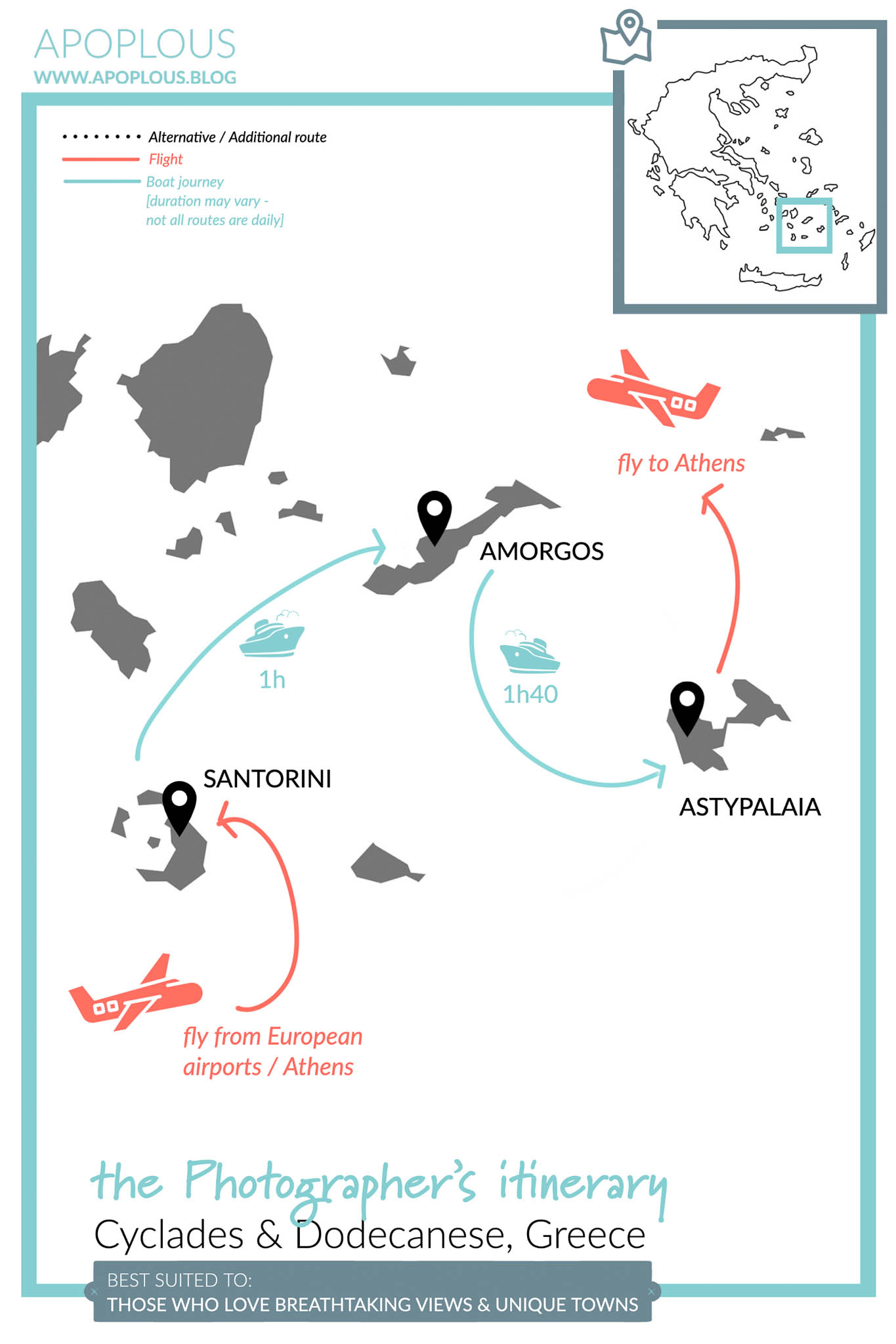 Photographers Itinerary Cyclades Dodecanese