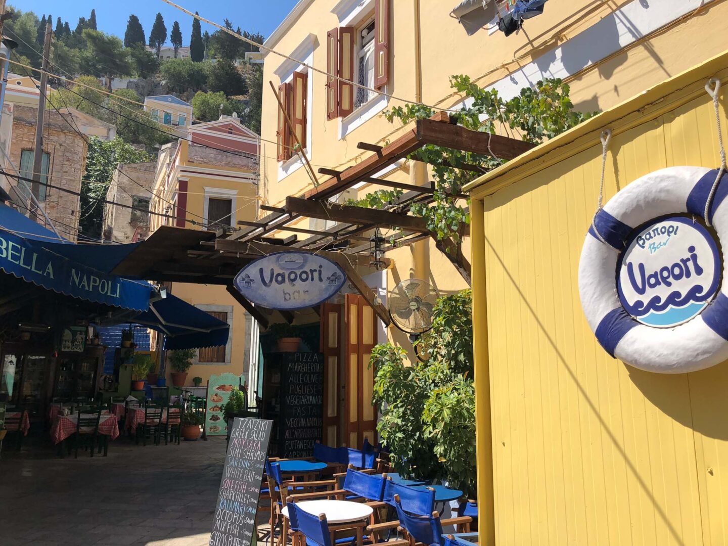 Symi Greece Vapori bar