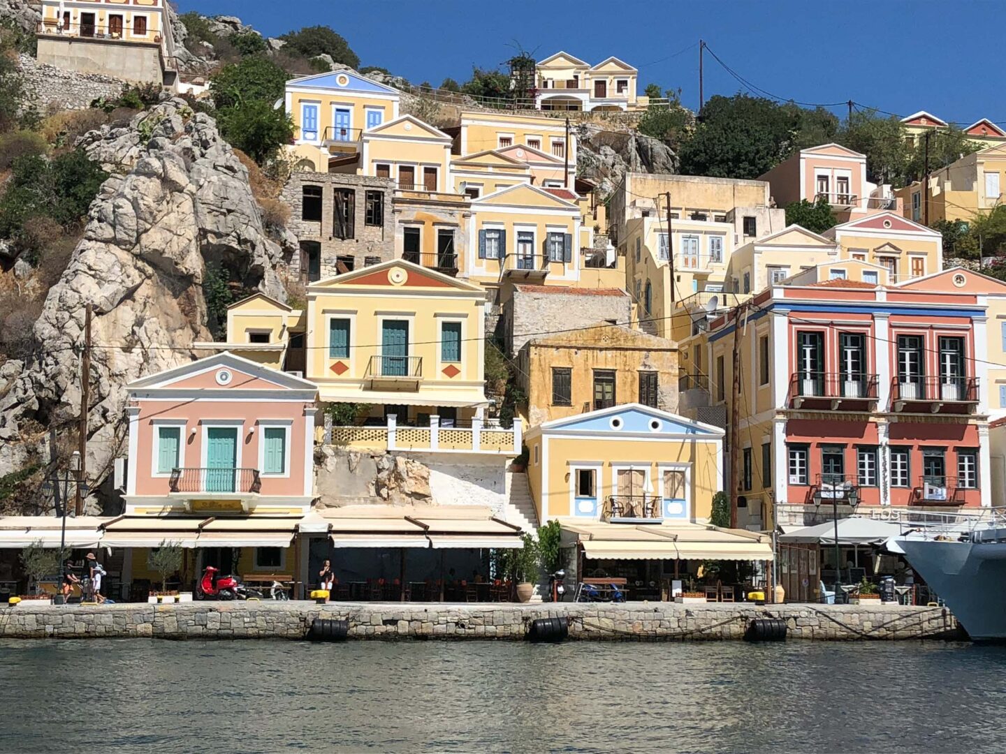 Symi Greece port houses