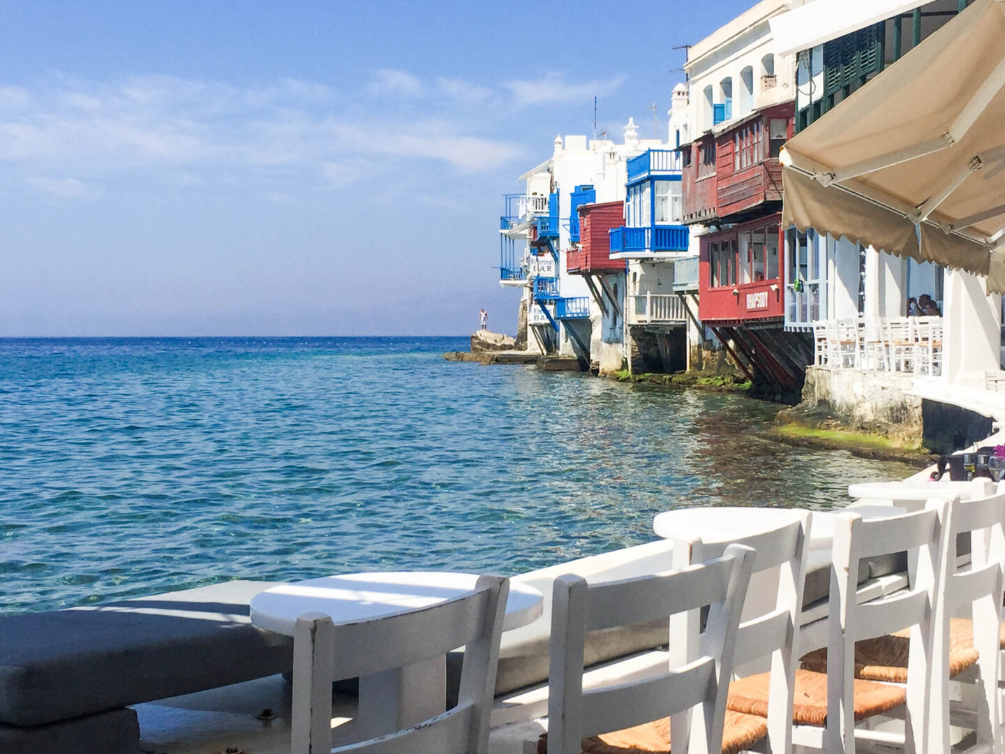 Mykonos little Venice cafe