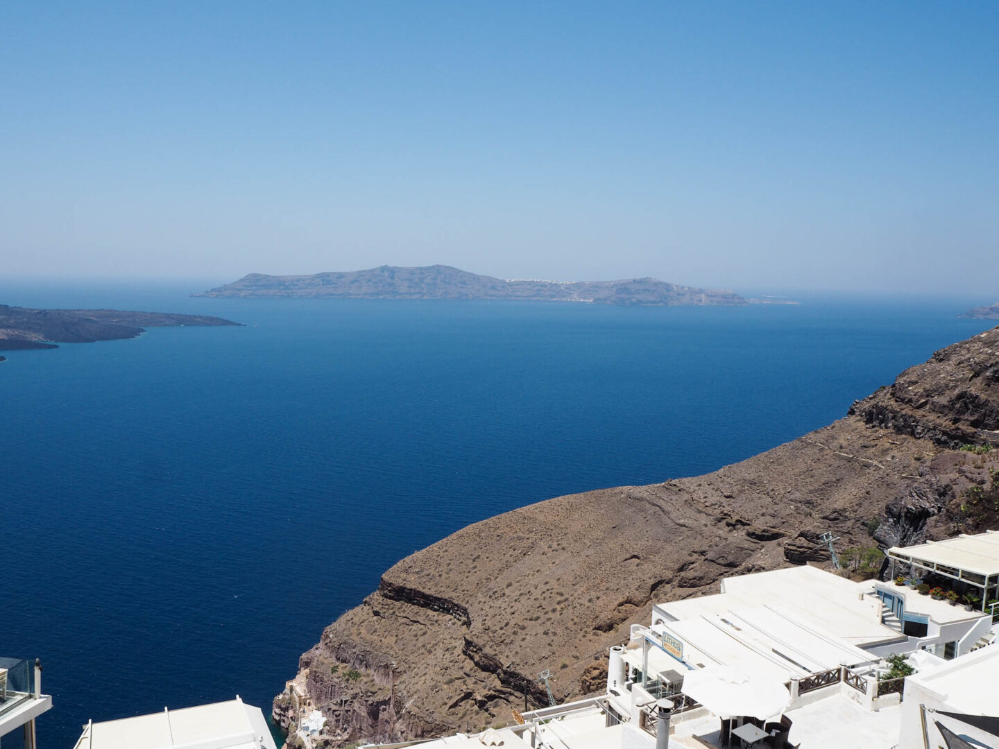 Santorini Thirasia view