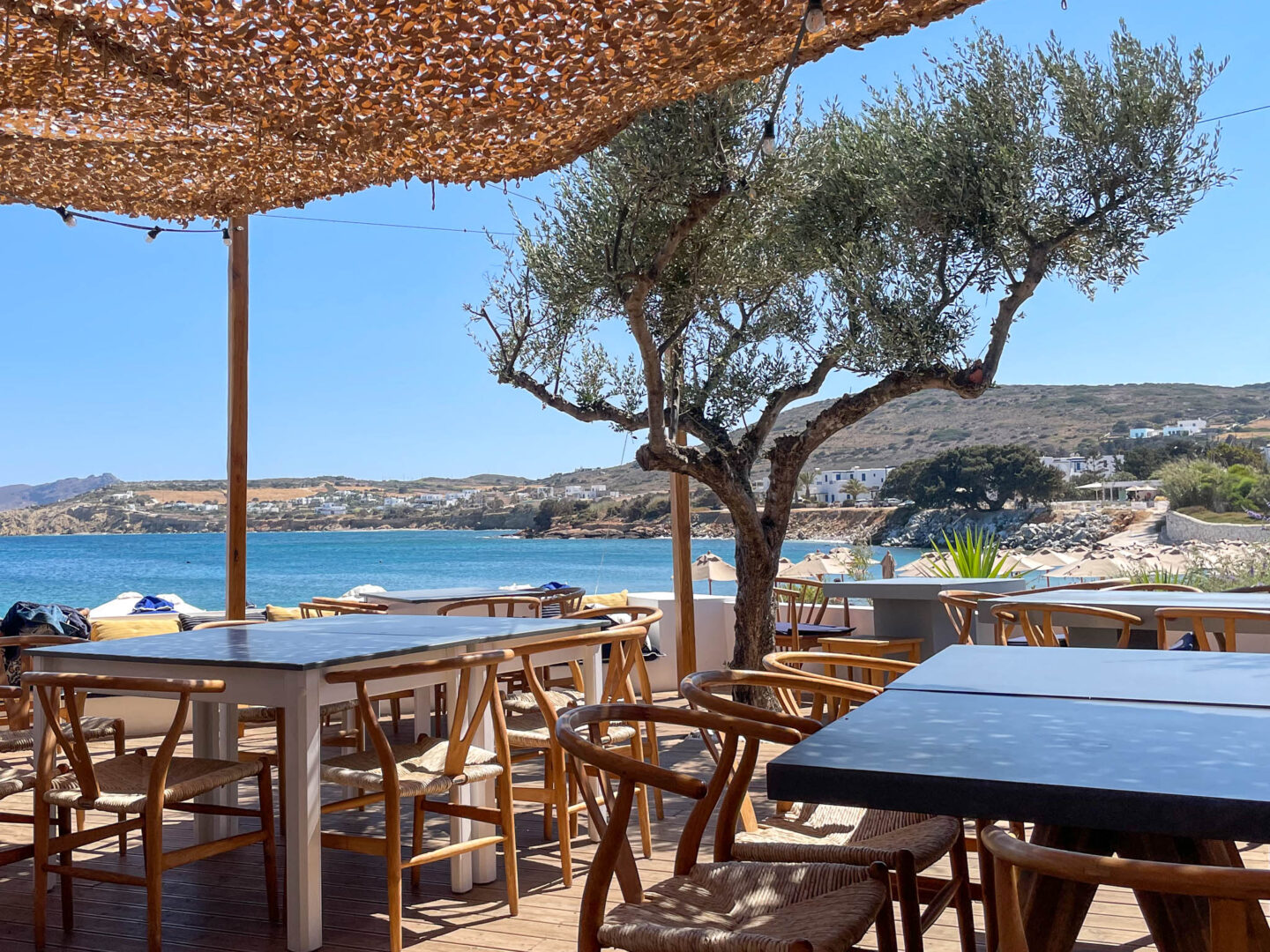 Paros Ampelas Blue Oyster beach restaurant