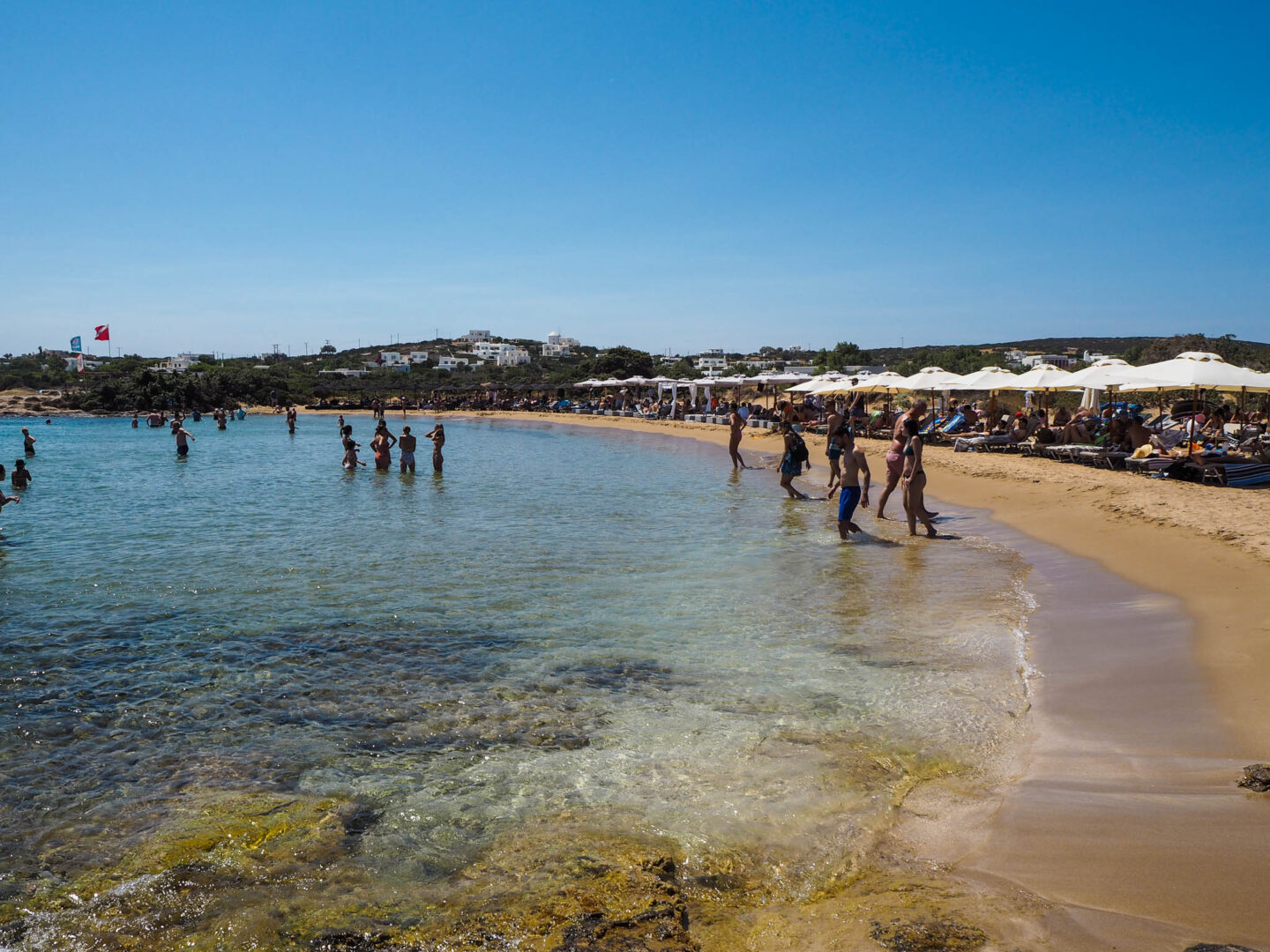 Paros small Santa Maria beach