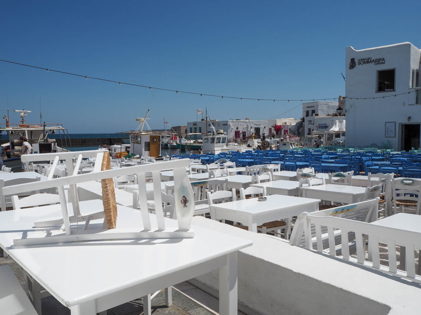 Paros Naousa tables