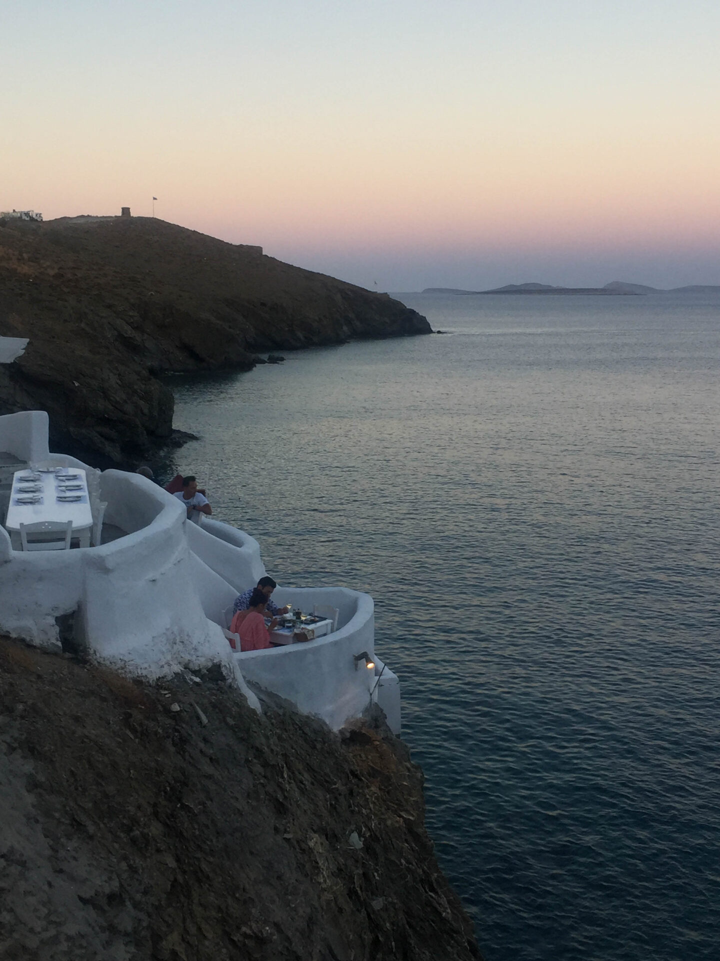 Astypalaia Akti restaurant sunset view