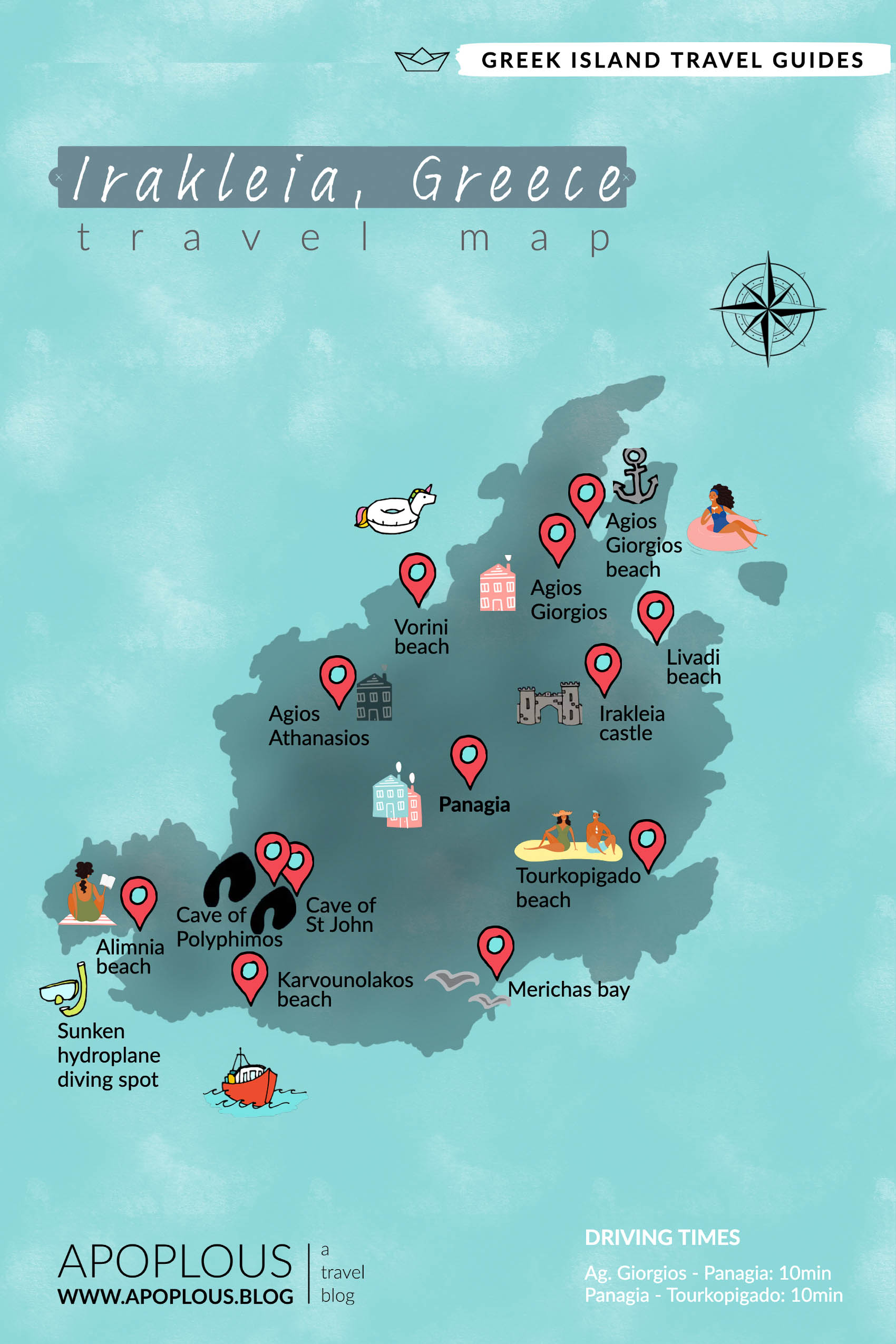 Irakleia travel map