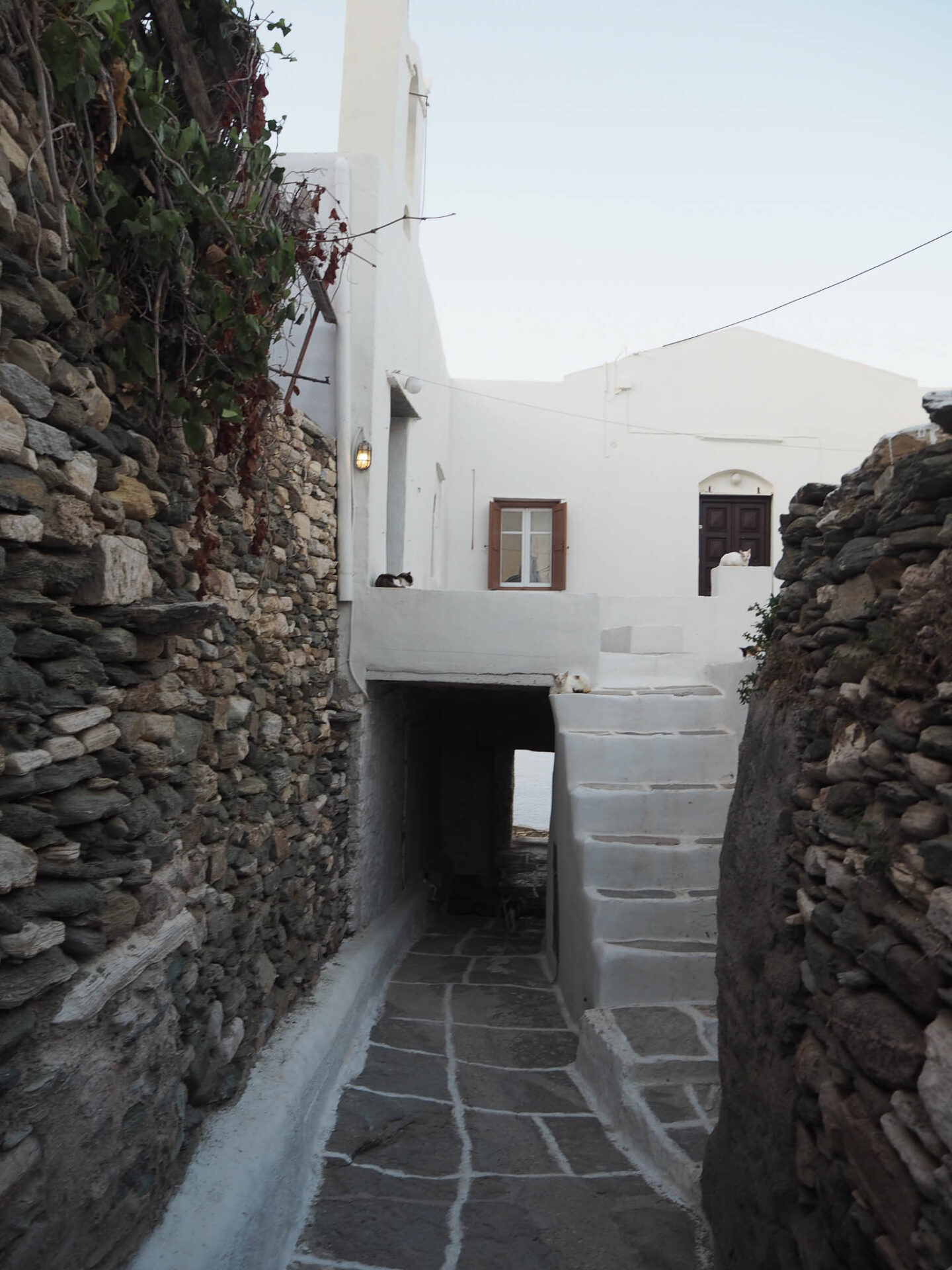 Sifnos Greece Kastro steps