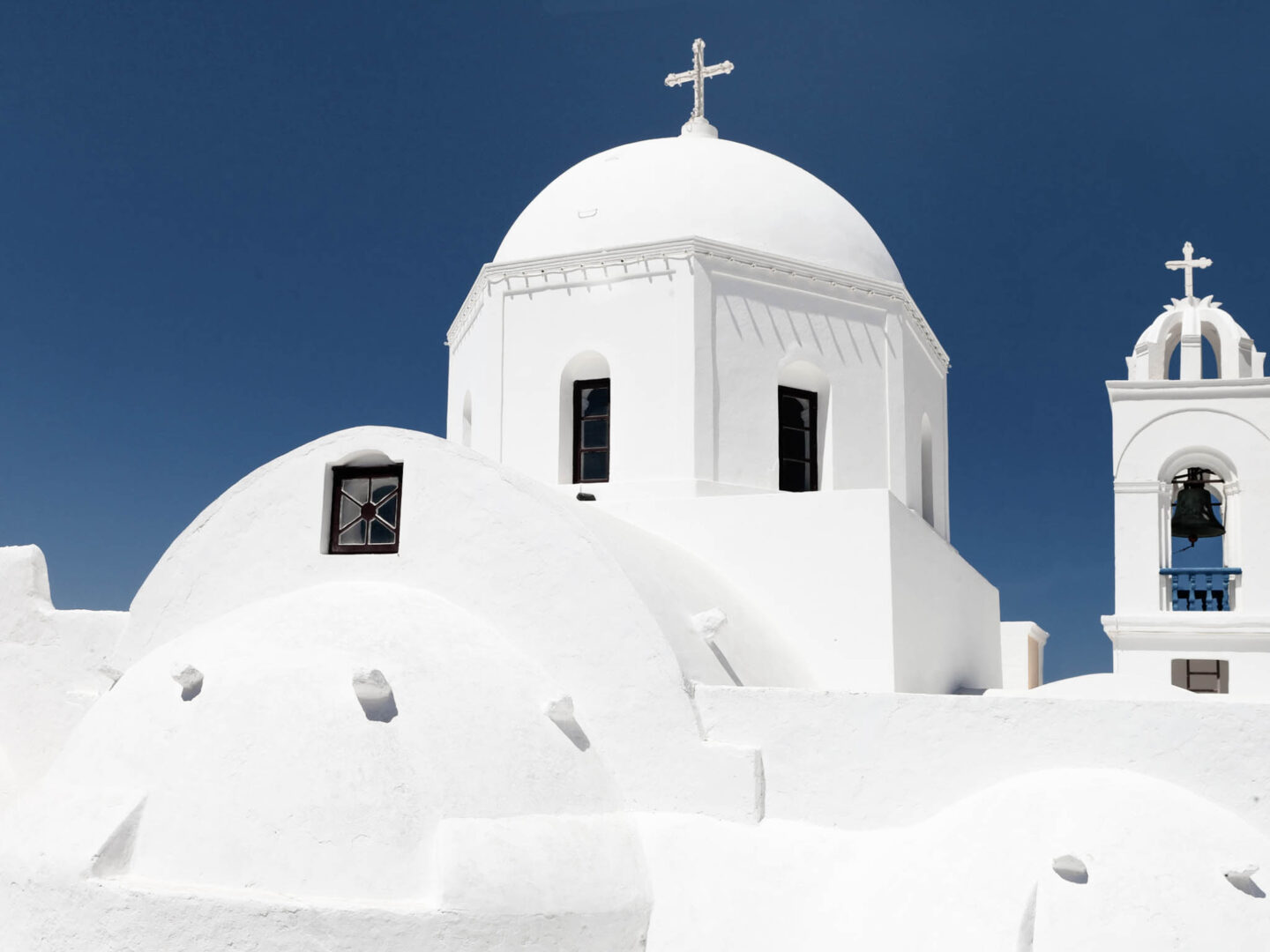 Santorini Megalochori church