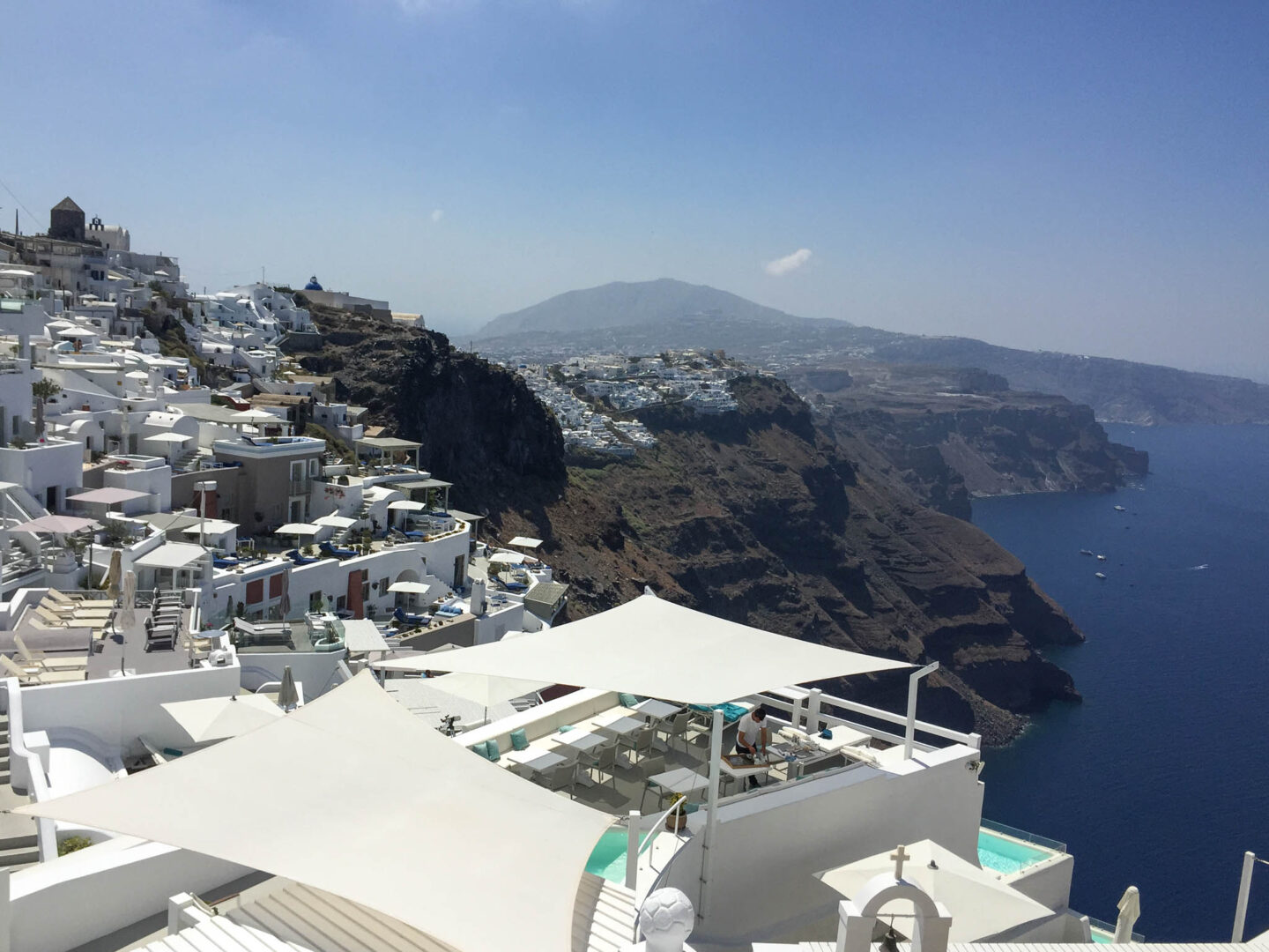 Santorini Imerovigli terraces