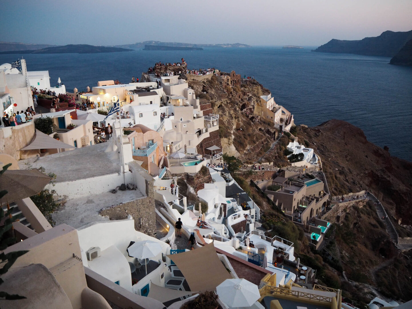 Santorini Oia sunset castle