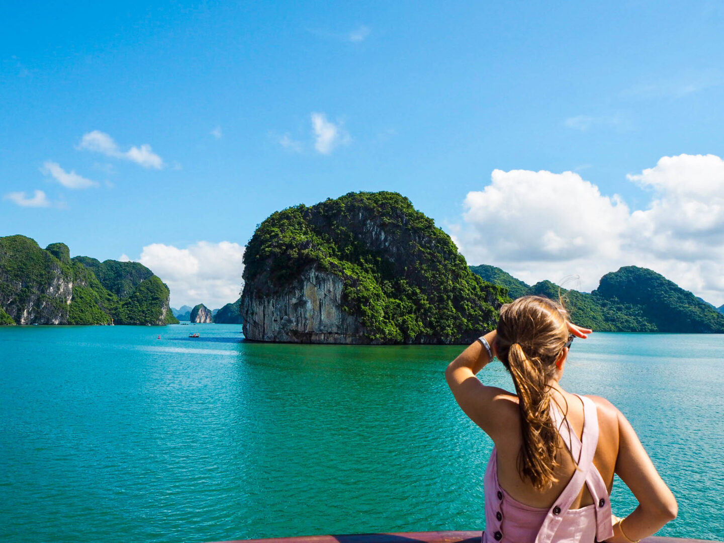 Ha Long Bay view from cruise ship