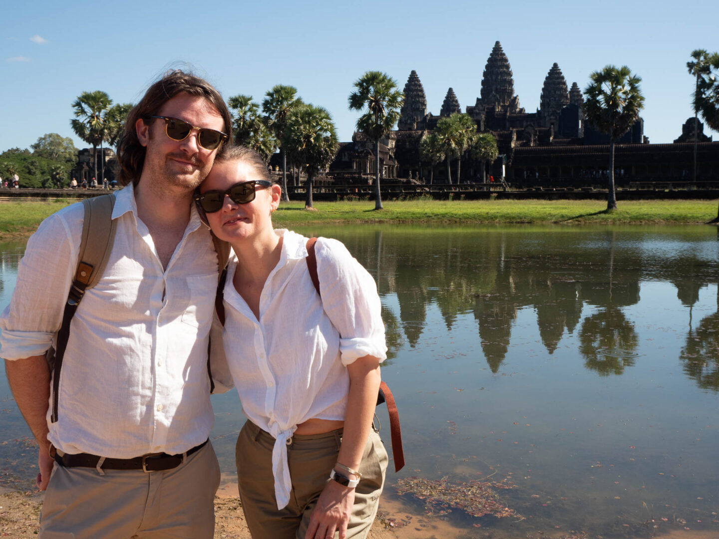 Angor Wat main temple and lake