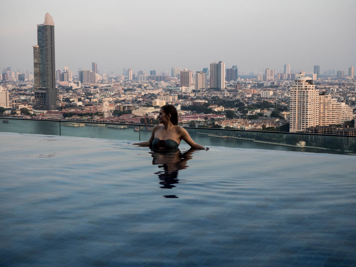 Bangkok Avani rooftop pool dusk
