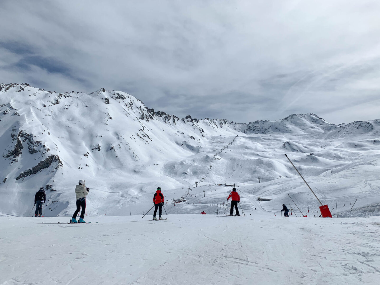 Val d Isere jagged mountains