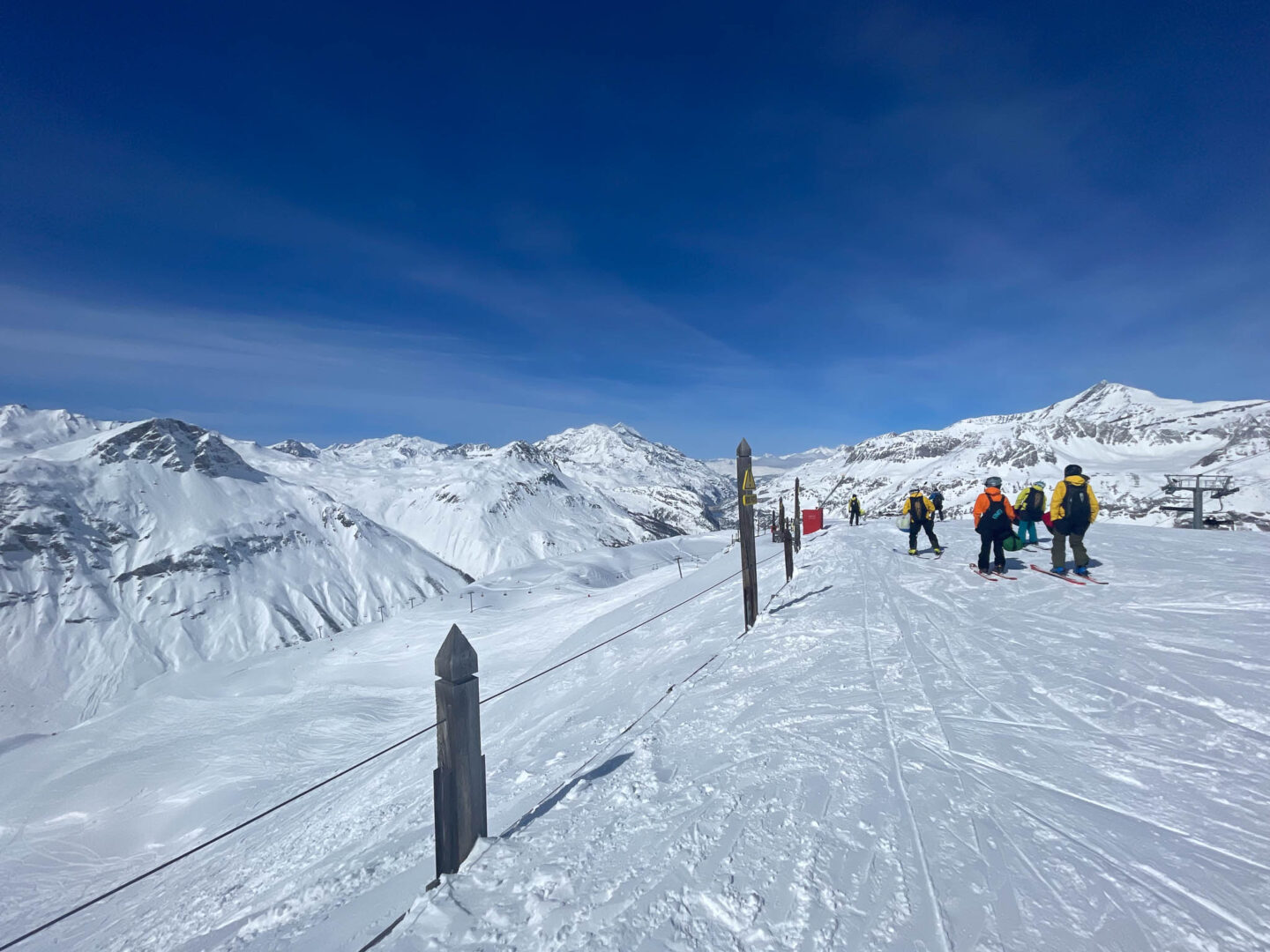 Val d Isere sunny mountains