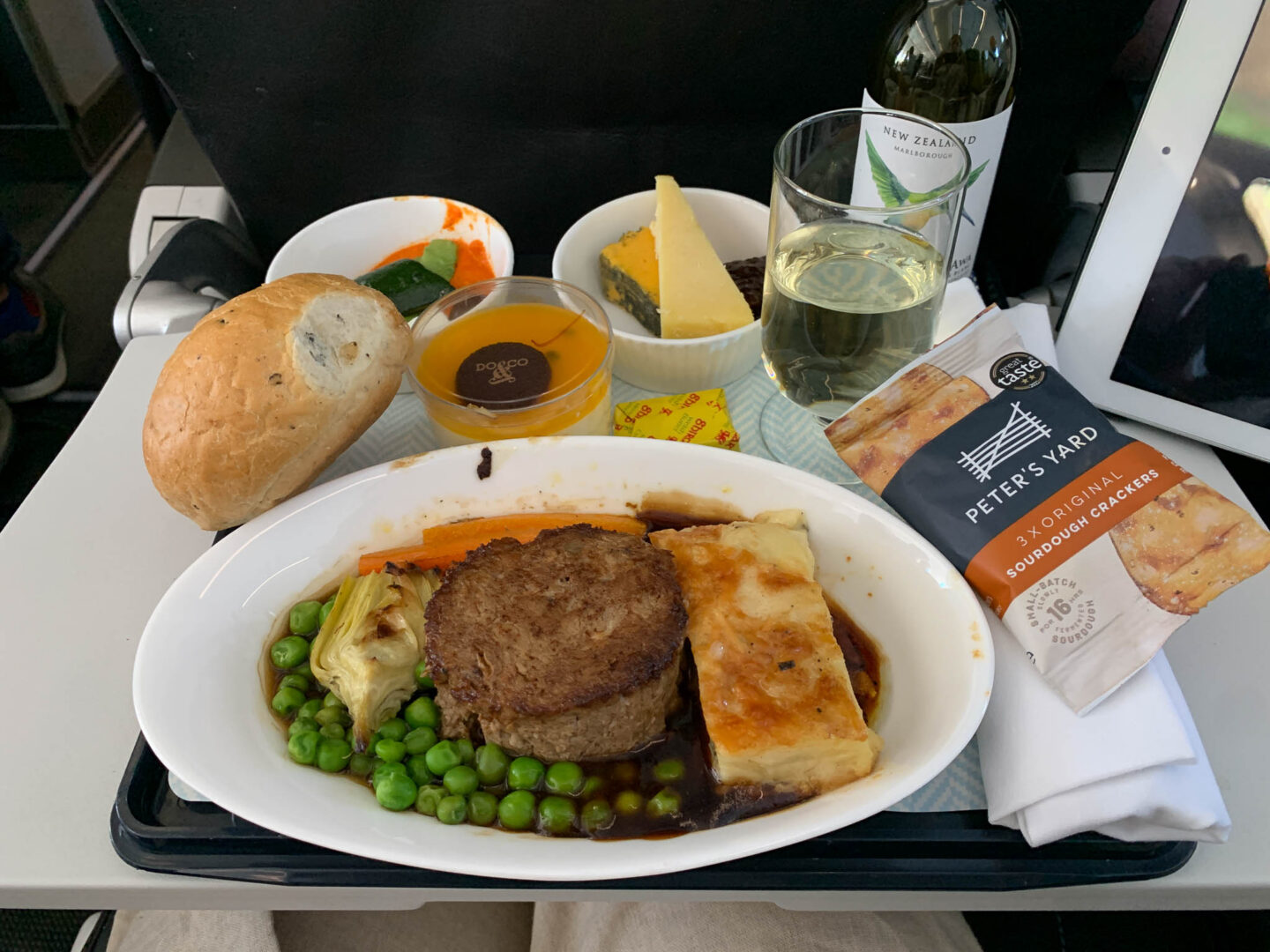 BA Club Europe menu 4